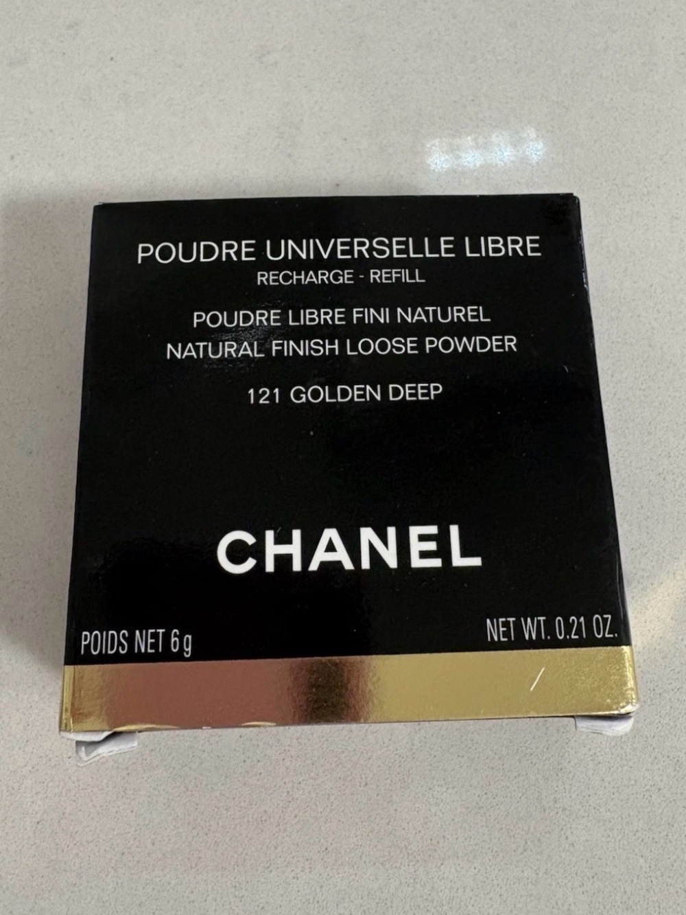 CHANEL POUDRE UNIVERSELLE LIBRE Natural Finish Loose Powder 121 Golden Deep